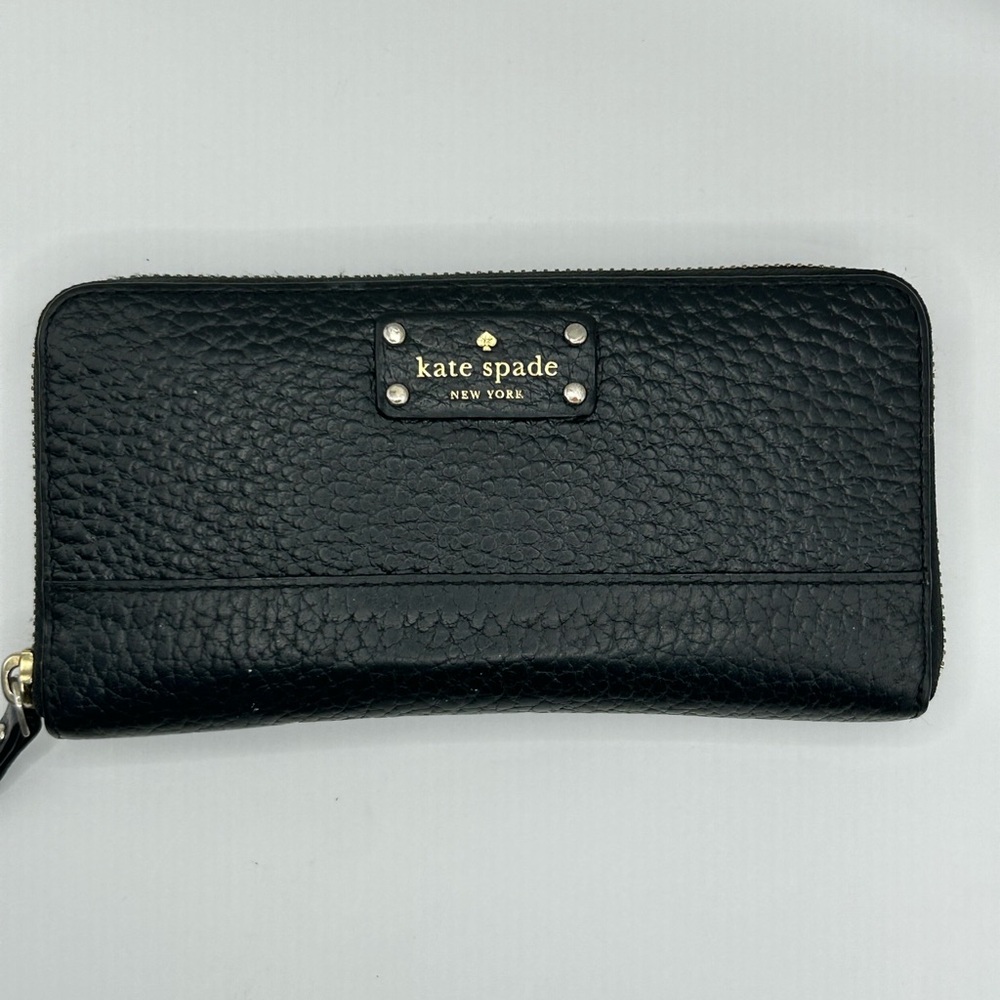 Kate Spade Lacey Black Black Pebbled Continental Wallet